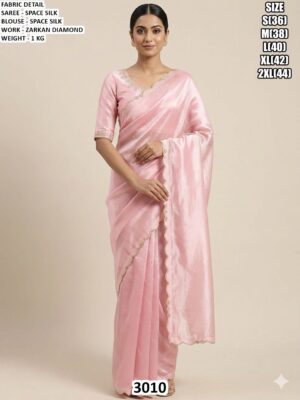 Stylish Zarkan Work Saree For Women