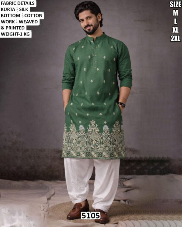 Designer Men’s Kurta Pajama Set For Festive Wear