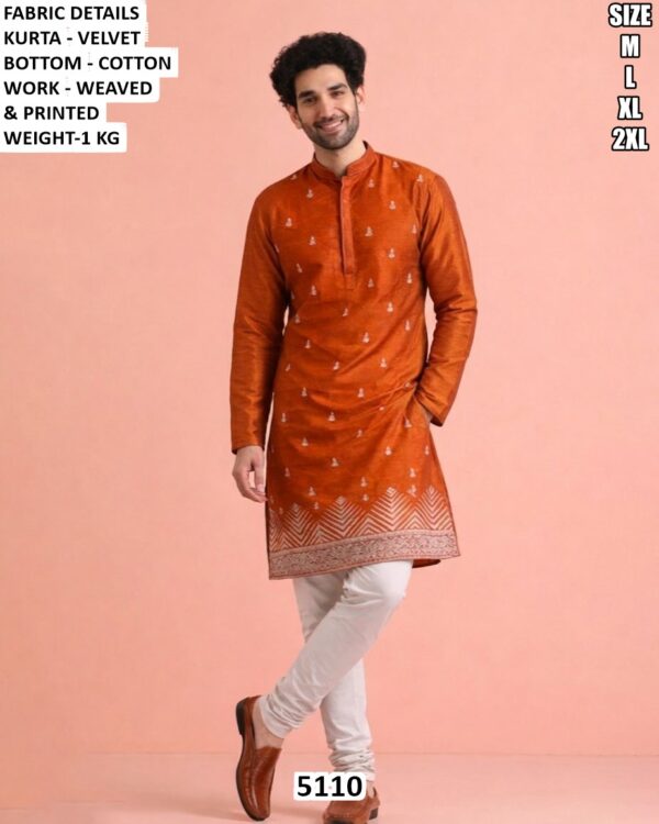 Designer Men’s Kurta Pajama Set For Festive Wear