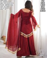 Festive Wear Designer Sharara Suit For Women