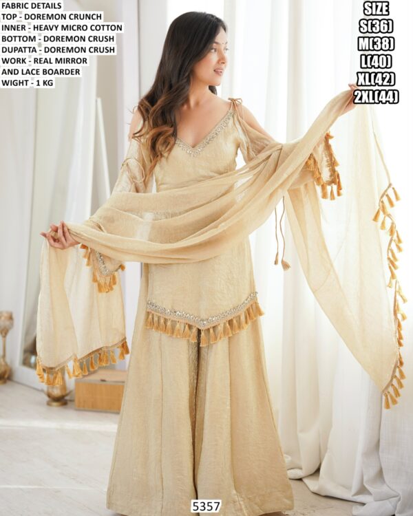 Festive Wear Designer Sharara Suit For Women