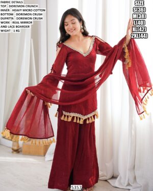 Festive Wear Designer Sharara Suit For Women