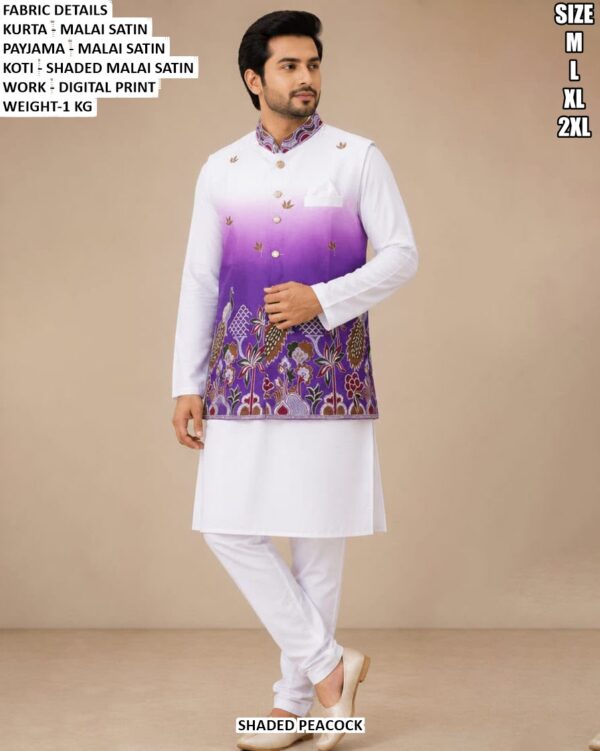 Men’s Wedding Wear Kurta Pajama With Jacket