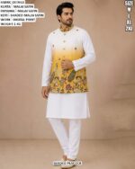 Men’s Wedding Wear Kurta Pajama With Jacket
