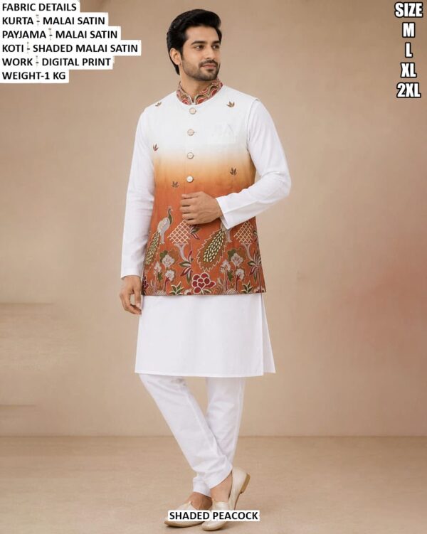 Men’s Wedding Wear Kurta Pajama With Jacket
