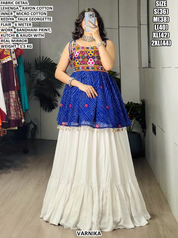 Traditional Kutchi And Real Mirror Work Lehenga