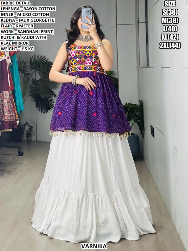 Traditional Kutchi And Real Mirror Work Lehenga