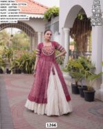 Gujarati Garba Lehenga Kurti With Bandhani Print