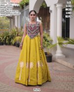 Designer Roman Fabric Kutchi Gamthi Lehenga Choli