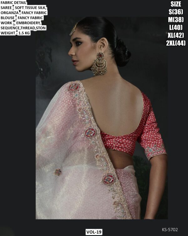 Luxury Designer Saree With Embroidered Border