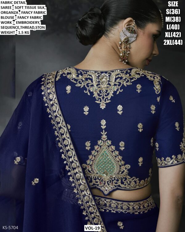 Luxury Designer Saree With Embroidered Border