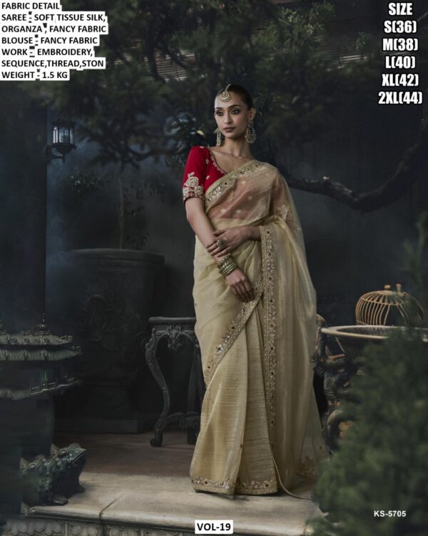 Luxury Designer Saree With Embroidered Border