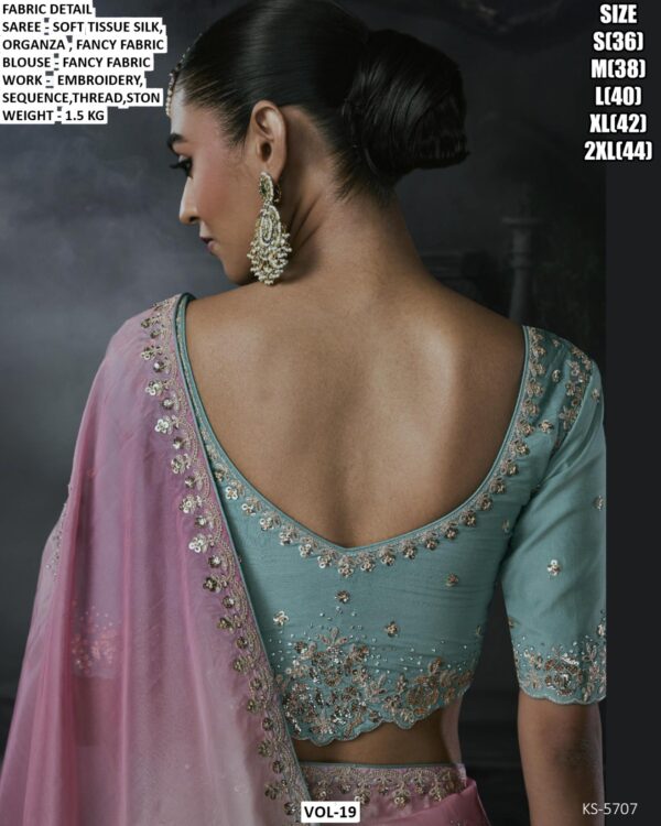Luxury Designer Saree With Embroidered Border