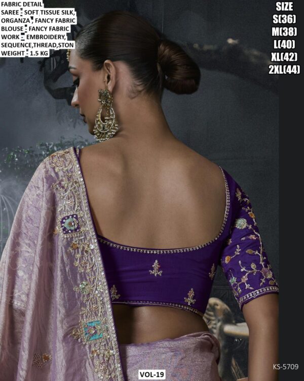 Luxury Designer Saree With Embroidered Border