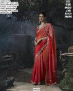 Luxury Designer Saree With Embroidered Border