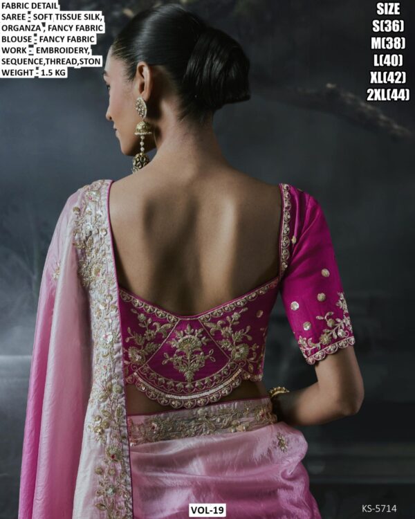 Luxury Designer Saree With Embroidered Border