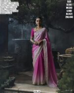 Luxury Designer Saree With Embroidered Border