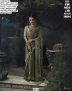 Luxury Designer Saree With Embroidered Border