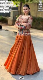Premium Chinon Silk Embroidered Lehenga Choli