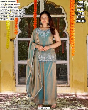 Festive Wear Designer Satin Suit For Women