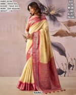 Elegant Tissue Silk Saree With Designer Blouse
