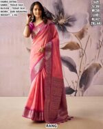 Elegant Tissue Silk Saree With Designer Blouse