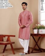 Festive Wear Embellished Kurta Pajama For Men