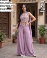 Stylish Wedding Wear Silk Palazzo Suit With Dupatta
