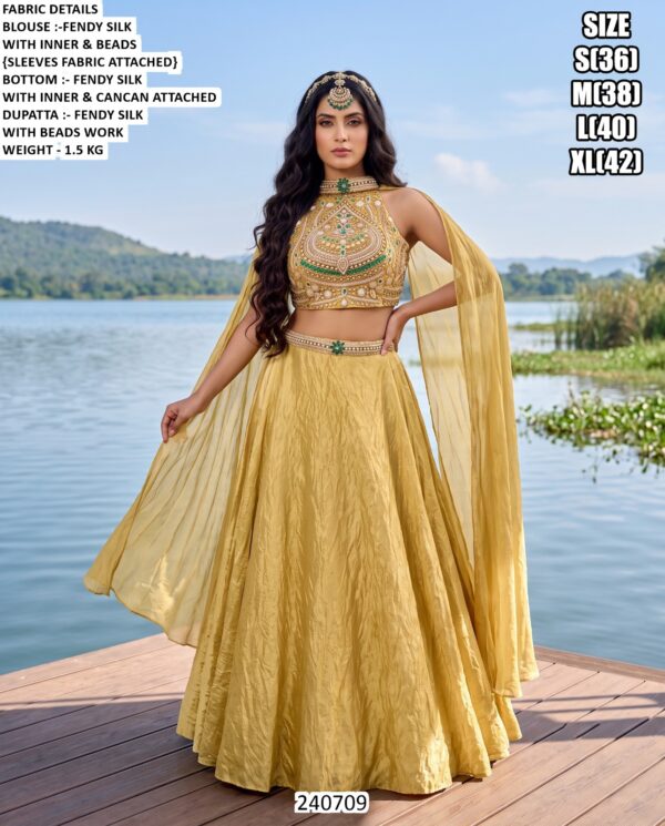 Embellished Wedding Wear Three Piece Outfit