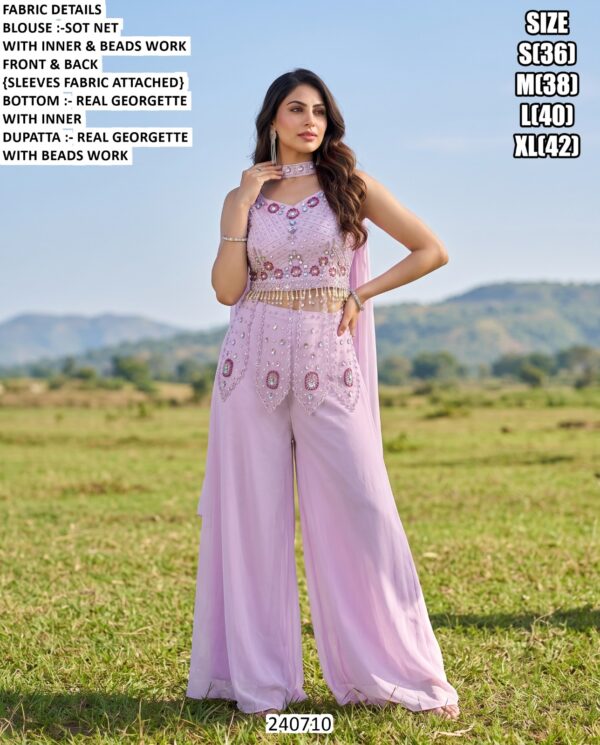 Graceful Indo Western Party Wear Dress Set
