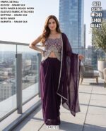 Graceful Indo Western Party Wear Dress Set