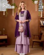 Roman Silk Embroidered Kurta Palazzo Set