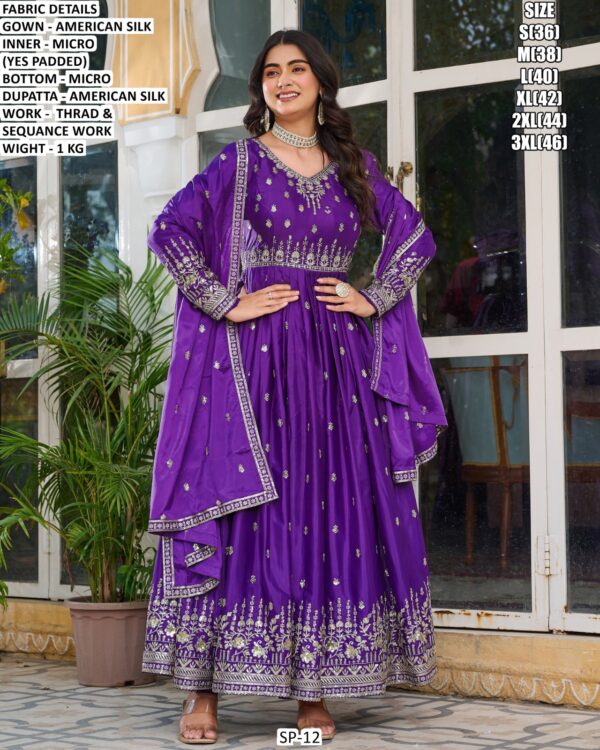 Festive Wear Flared Anarkali Suit For Women
