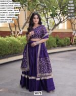 Premium Glory Satin Zari Sequin Lehenga Choli