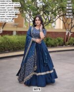 Premium Glory Satin Zari Sequin Lehenga Choli