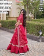 Premium Glory Satin Zari Sequin Lehenga Choli