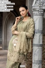 Handwork Straight Kurta Suit With Palazzo