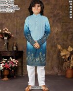 Traditional Boys Kurta Set With Embroidery