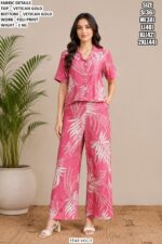 Modern Button Down Shirt Palazzo Co Ord Set