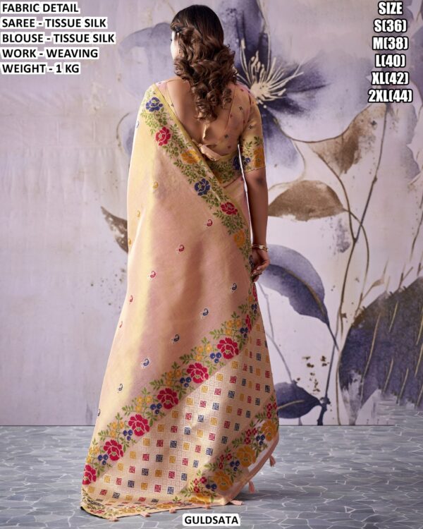 Designer Woven Saree With Readymade Blouse