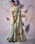 Designer Woven Saree With Readymade Blouse