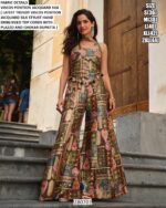 Premium Viscose Position Jacquard Palazzo Set