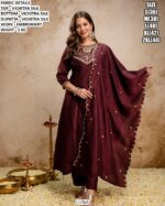 Festive Wear Vichitra Silk Salwar Suit For Women
