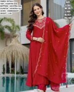 Festive Wear Vichitra Silk Salwar Suit For Women