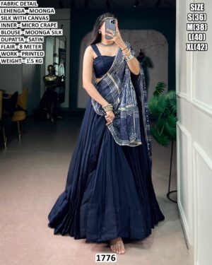 Elegant Printed Dupatta Lehenga Choli For Women