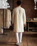 Floral Embroidered Kurta Pajama Set For Men