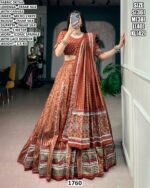 Traditional Floral Motif Silk Lehenga Choli