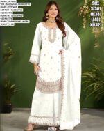 Festive Wear Floral Embroidered Georgette Suit