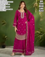Festive Wear Floral Embroidered Georgette Suit