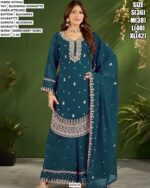 Festive Wear Floral Embroidered Georgette Suit